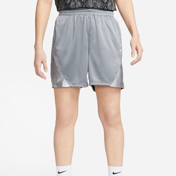 Nike Fly Women's Basketball Shorts Grey Gunsmoke Silver Dri-Fit Size Medium M - Picture 11 of 17